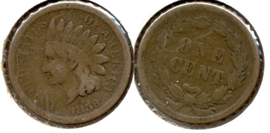 1859 Indian Head Cent Good-4 ba