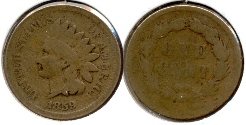 1859 Indian Head Cent Good-4 bb