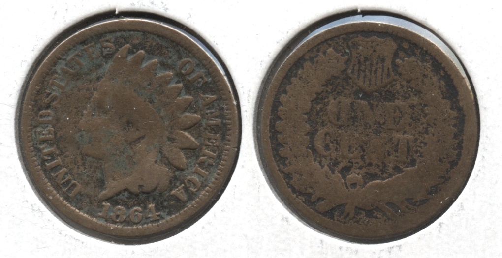 1864 Copper Nickel Indian Head Cent AG-3 #i