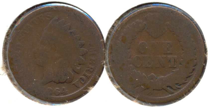 1864 Bronze Indian Head Cent AG-3 i