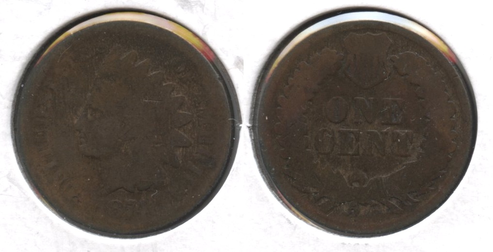 1874 Indian Head Cent AG-3 #ad