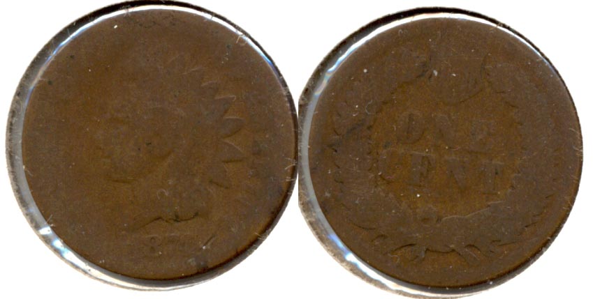 1874 Indian Head Cent Fair-2 e