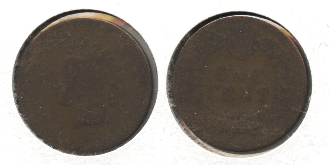 1874 Indian Head Cent Fair-2 #q