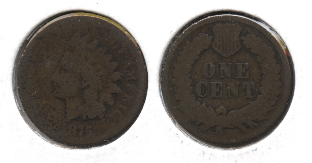 1875 Indian Head Cent Fair-2 #at