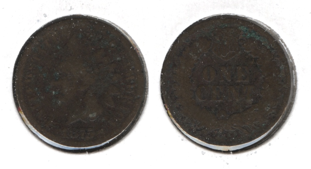 1875 Indian Head Cent Fair-2 #ay