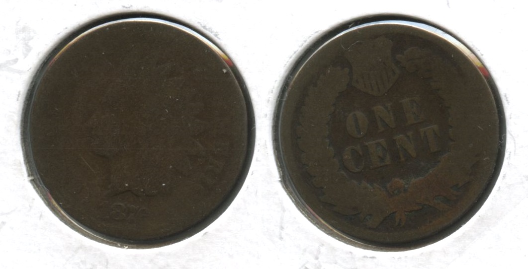 1876 Indian Head Cent Fair-2 #f