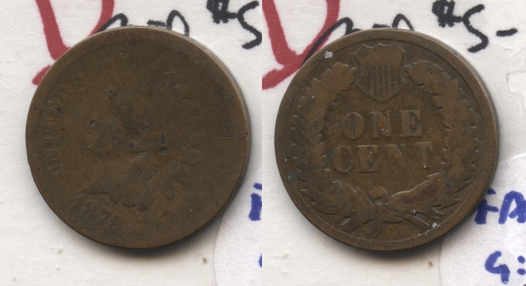 1879 Indian Head Cent AG-3 #f