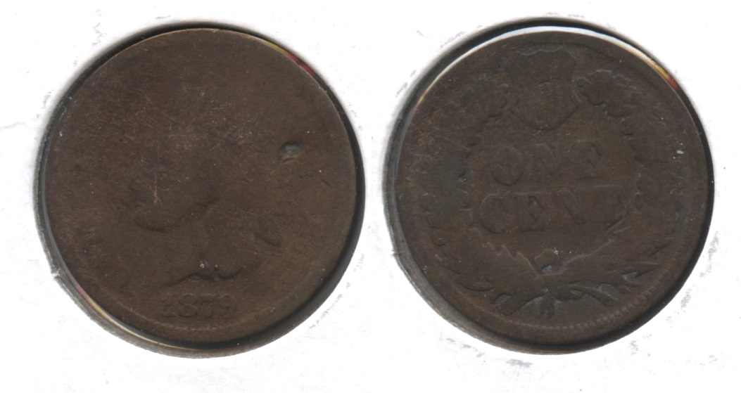 1879 Indian Head Cent AG-3 #h Cleaned