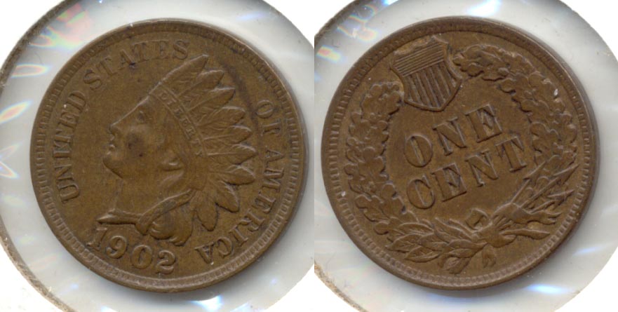 1902 Indian Head Cent AU-50 m