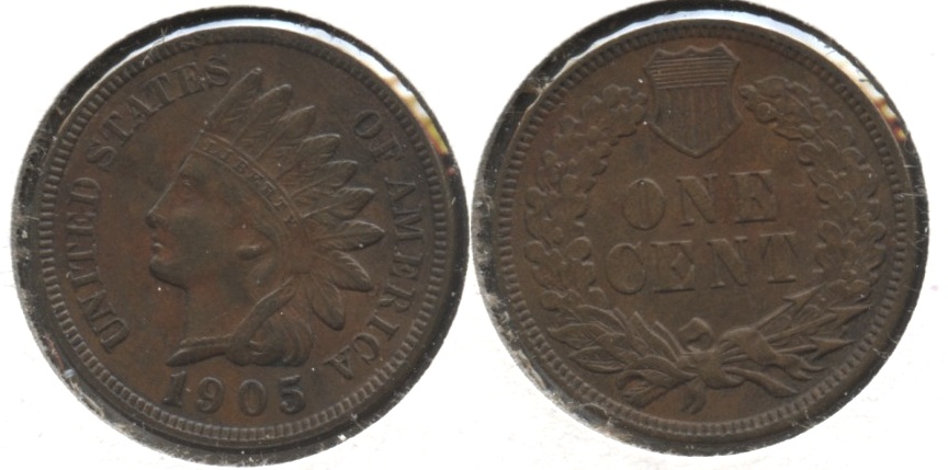 1905 Indian Head Cent AU-50 #h