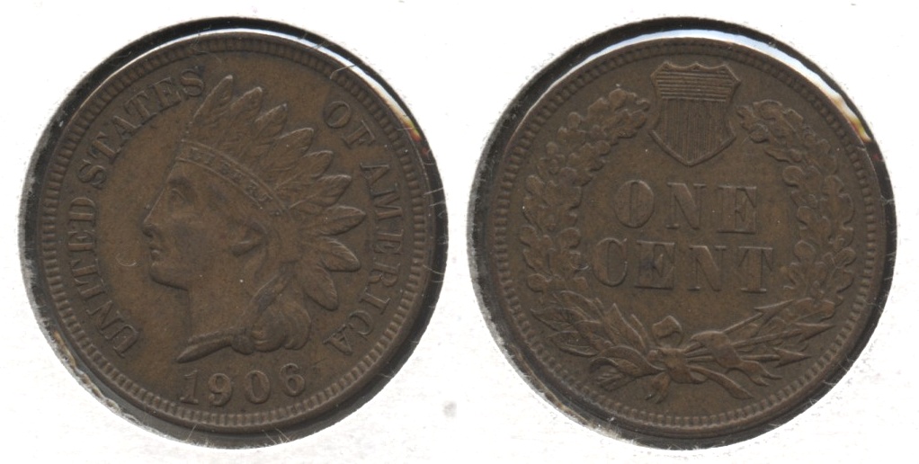 1906 Indian Head Cent AU-50 #x