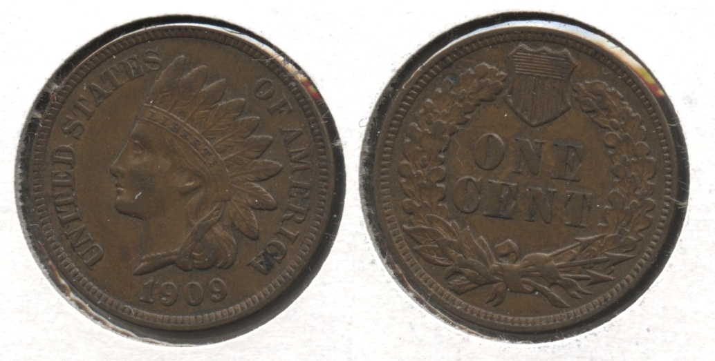 1909 Indian Head Cent AU-55 #g