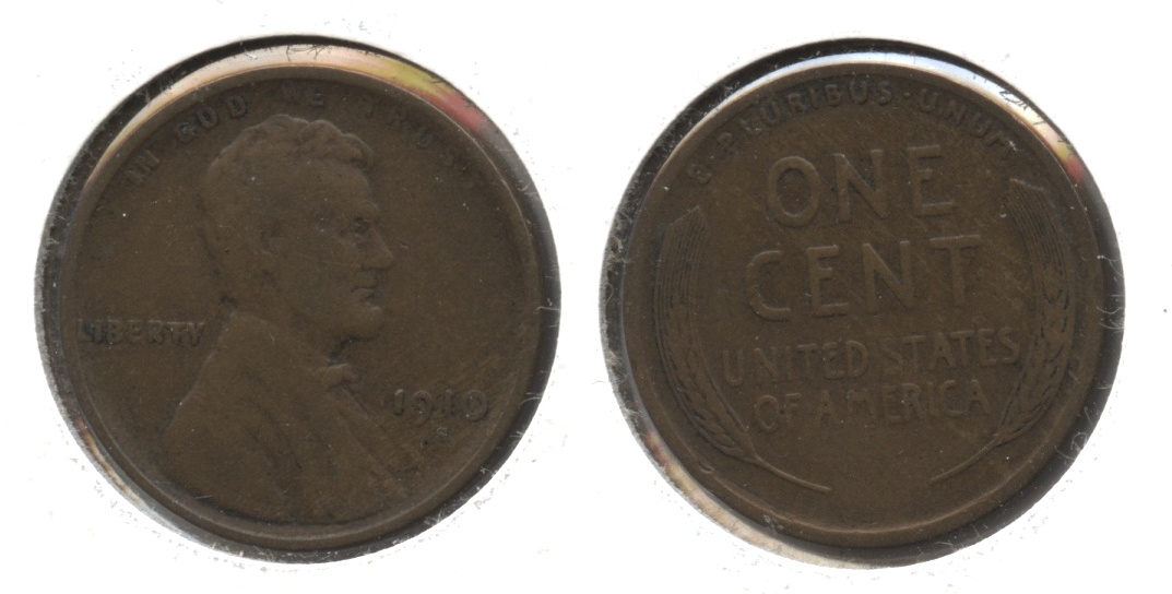 1910-S Lincoln Cent Fine-12 #f