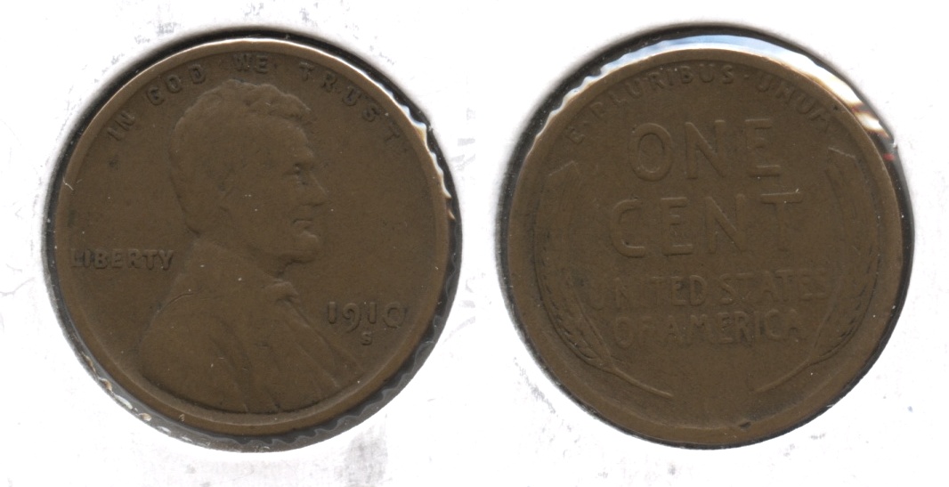 1910-S Lincoln Cent VG-8 #r