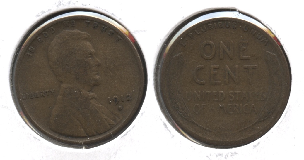 1912-S Lincoln Cent Fine-12 #u