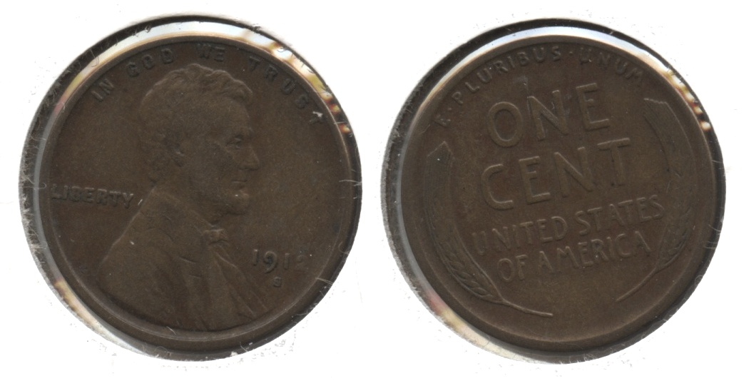 1912-S Lincoln Cent VF-20 #c