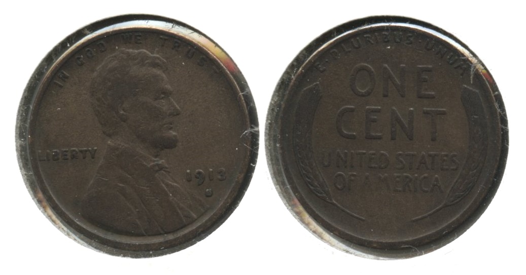 1913-S Lincoln Cent Fine-12 #z