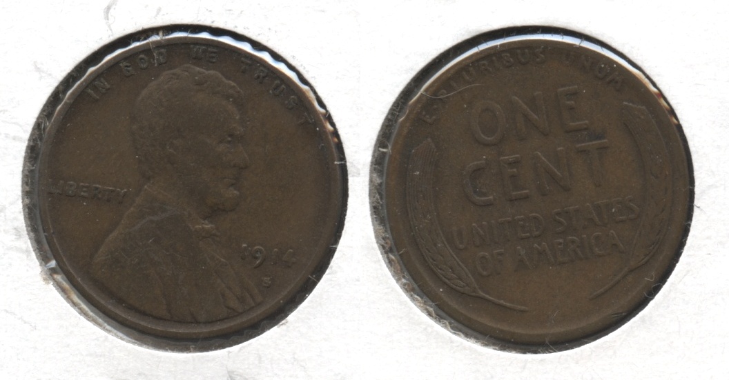 1914-S Lincoln Cent Fine-12 #y