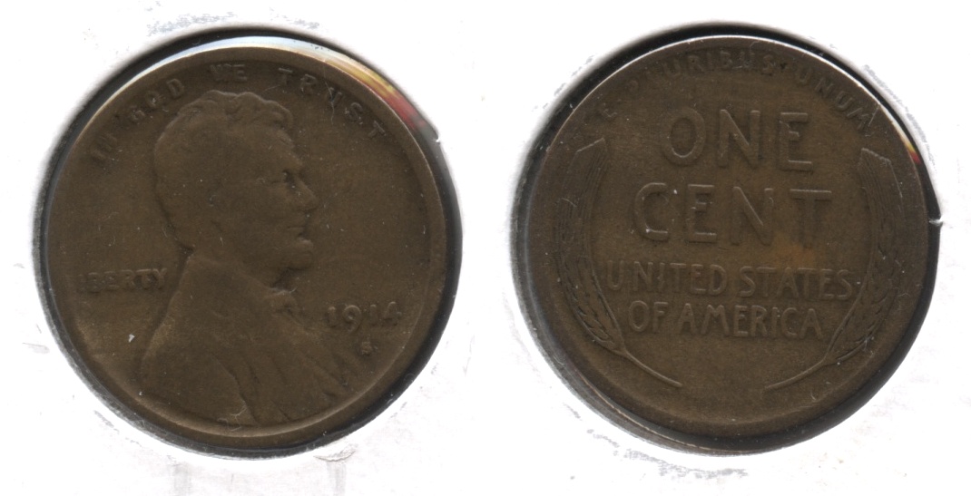 1914-S Lincoln Cent VG-8 #y