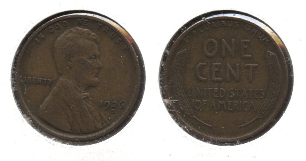 1926-S Lincoln Cent EF-40 #r
