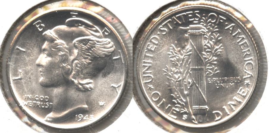 1945-S Mercury Dime MS-63 #h