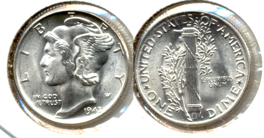 1945 Mercury Dime MS-64 i