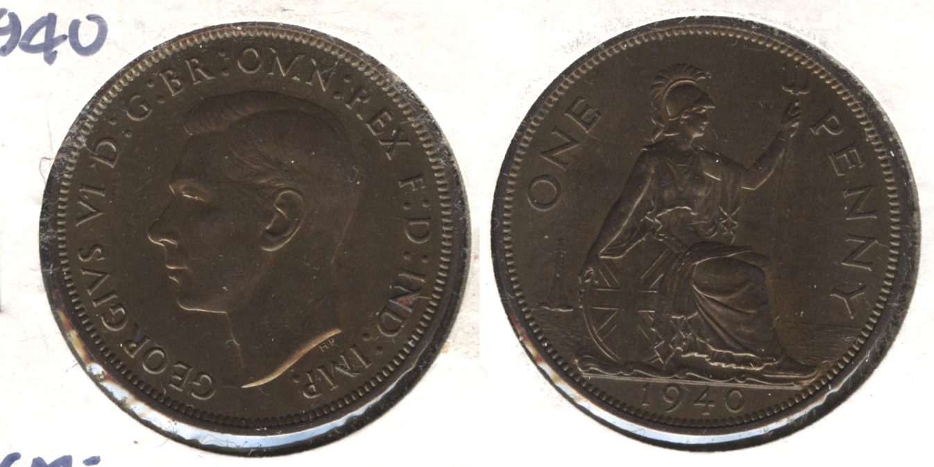1940 Great Britain 1 Penny MS-60