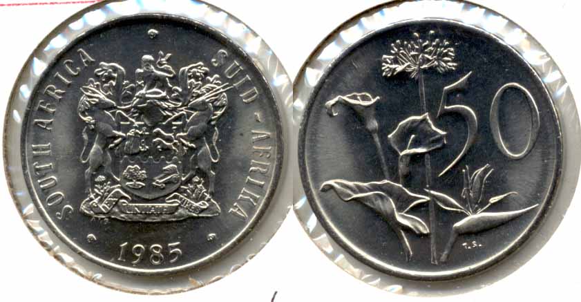 1985 South Africa 50 Cents MS