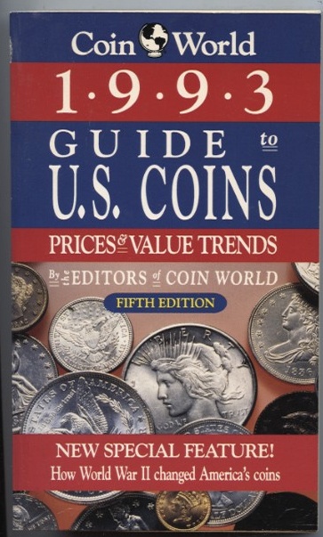 1993 Guide to U S Coins Prices and Value Trends Coin World