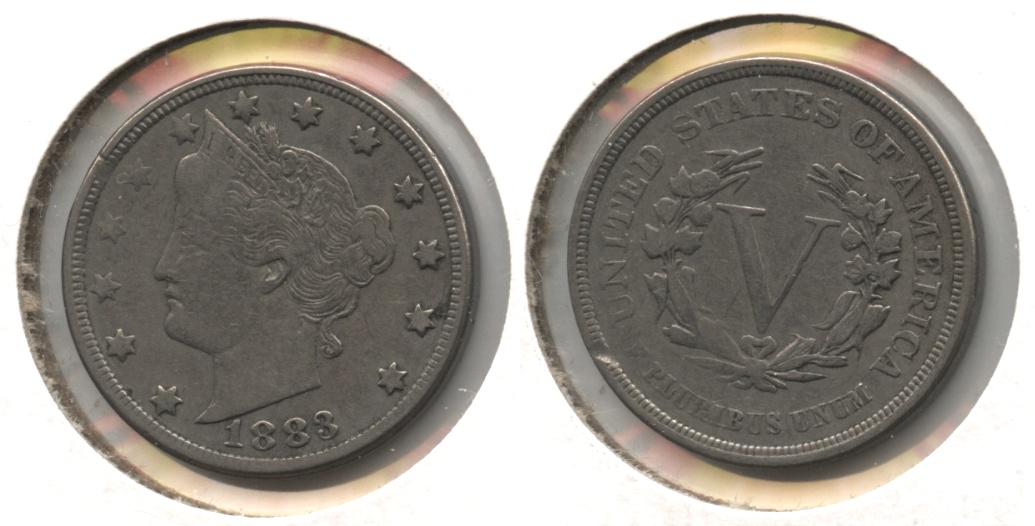 1883 No Cents Liberty Head Nickel VF-20 #bj
