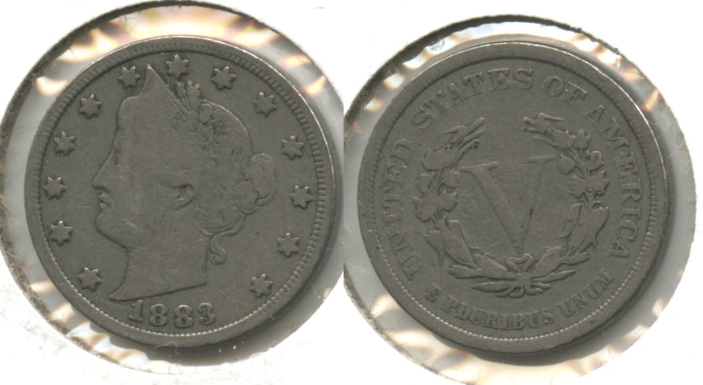 1883 No Cents Liberty Head Nickel VG-8 #p