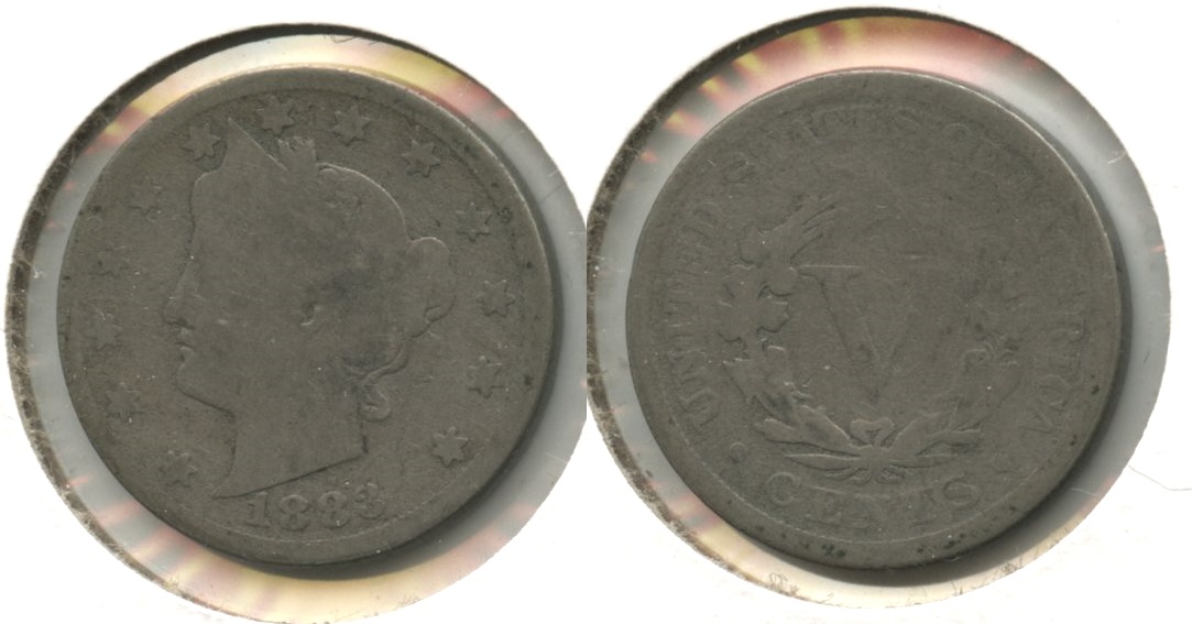 1883 With Cents Liberty Head Nickel Good-4 #ay