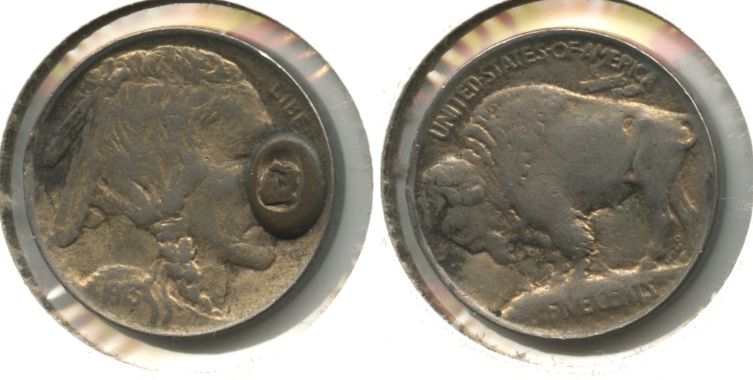 1913 Type 1 Buffalo Nickel VF-20 #l Ex Jewelry