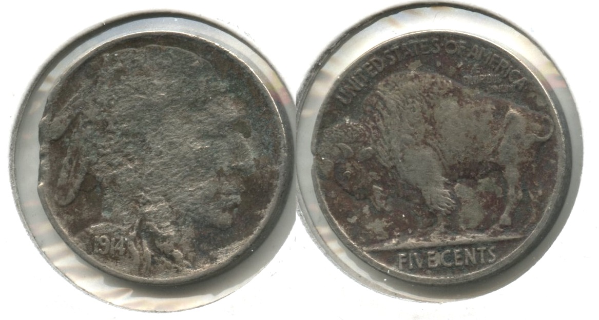 1914 Buffalo Nickel VF-20 #c Porous