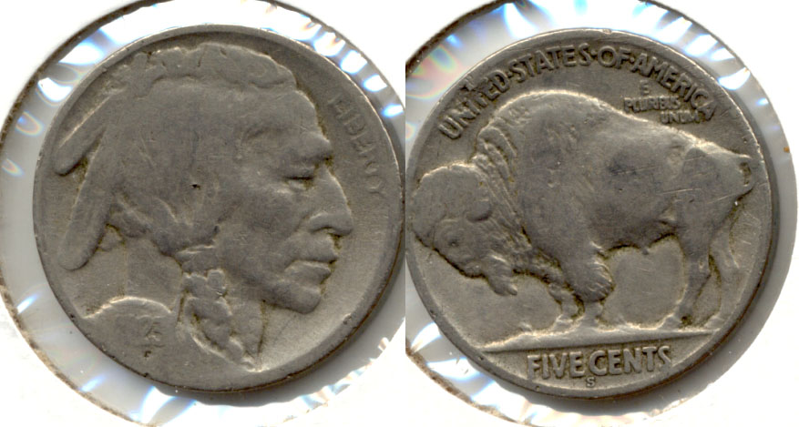 1923-S Buffalo Nickel Good G-4 bk