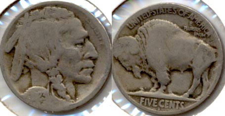 1923-S Buffalo Nickel Good G-4 o