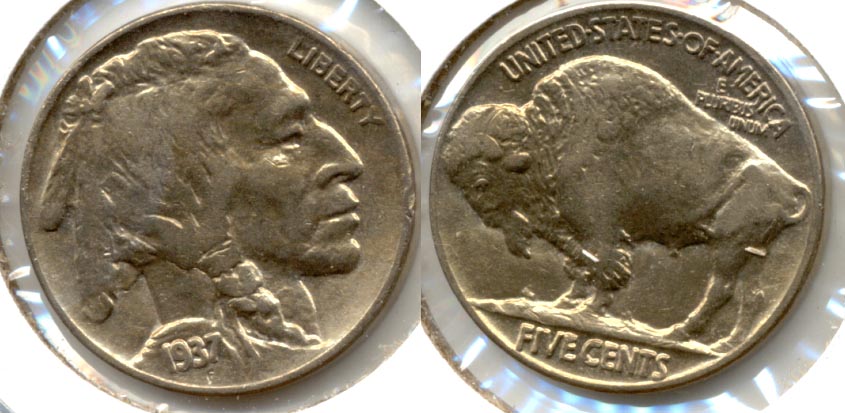 1937 Buffalo Nickel AU-50 o