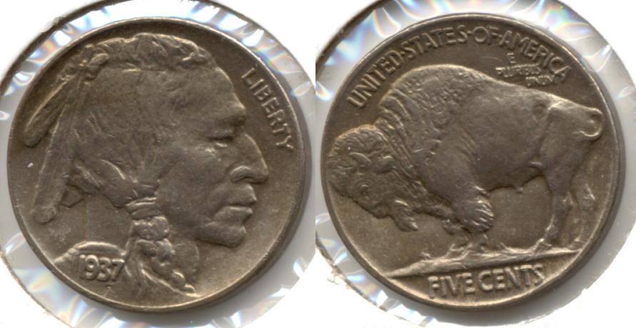 1937 Buffalo Nickel AU-58 x