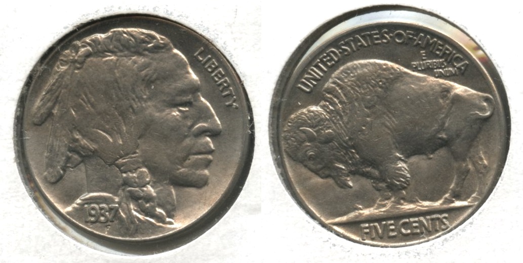 1937 Buffalo Nickel MS-60 #d