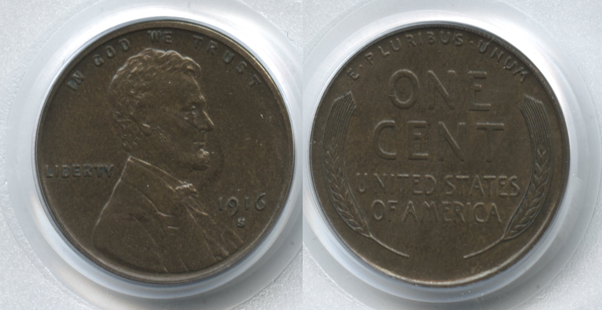 1916-S Lincoln Cent PCGS MS-61 Brown