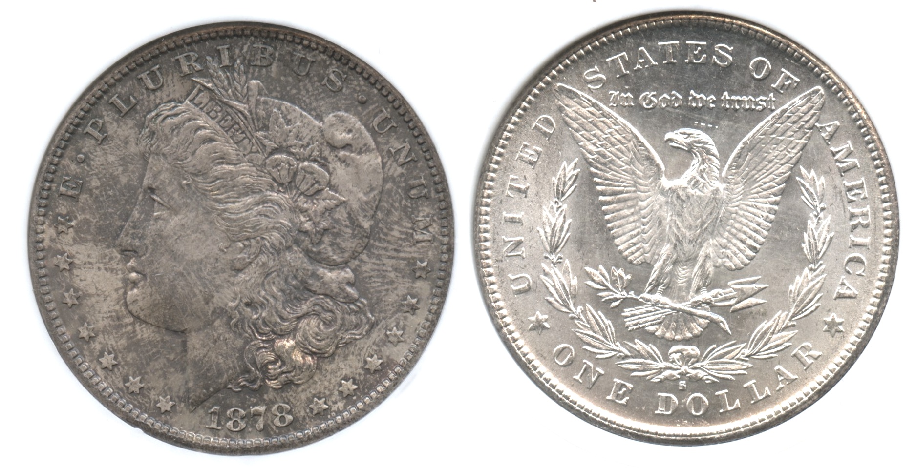 1878-S Morgan Silver Dollar PCI MS-65