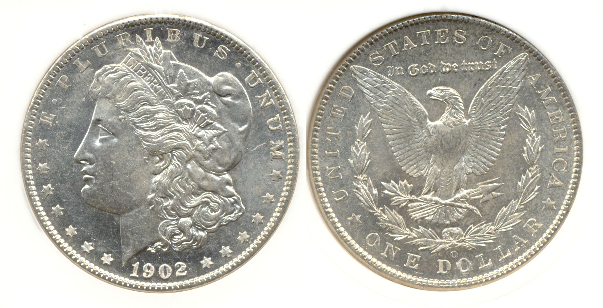 1902-O Morgan Silver Dollar in PCI MS-63 DMPL